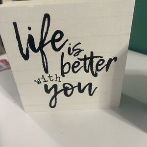 Multiples Black and White Inspirational Block